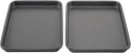 GoodCook Everyday Toaster Oven Mini Baking Sheets Heavy-Gauge Steel Baking Pans with Scratch-Resistant Nonstick, Gray, 9 x 6-Inch (2- Piece Set) (Pack of 12) - size: 9 x 6-Inch (2- Piece Set) (Pack of 12)