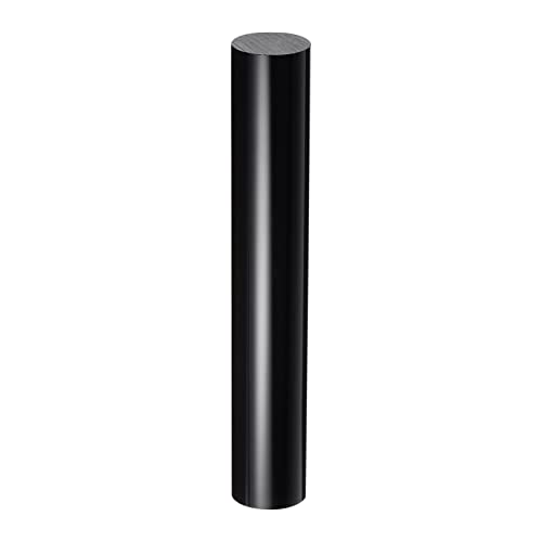 HARFINGTON Acrylic Clay Roller 6 Inch x 1 Inch Solid Non-Stick Plastic Round Tube Roller Polymer Clay Rod Fondant Rolling Pin for Shaping, Sculpting, Modeling DIY Crafts, Black - color: Black, size: 6 Inch x 1 Inch