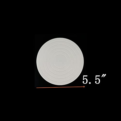Cake Decorating Turntable,5.5inch Rotating Cake Turntable,White - color: White