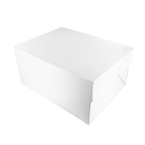Culpitt 12 x 9 White Cake Boxes - 5 Pack - size: 12" x 9"