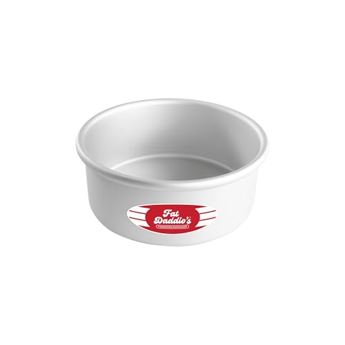 Fat Daddio's Anodized Aluminum Round Cake Pan, 7 x 3 Inch - size: 7 x 3 Inch, style: 3" Depth