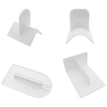 4 PCS Fondant Smoother Plastic Cake Sugarcraft Scraper White Cake Decoration Smoothing Tool for DIY Fondant Cakes and Mousse Cakes