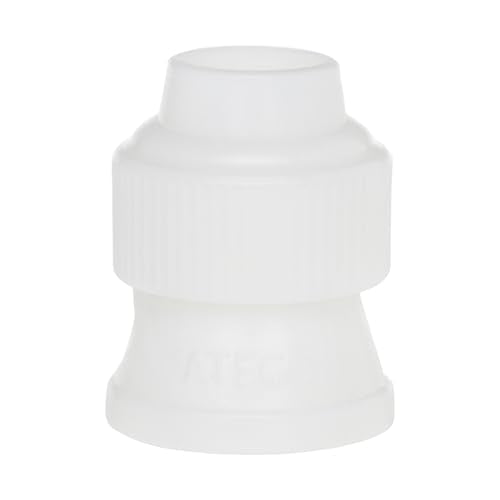Ateco Standard Plastic Couplers, for Use Cake Decorating Tubes and Bags, Set of 4, 4 Count, White
