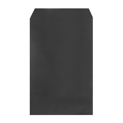Quotidian Black Flat Greaseproof Paper Cookie Bags 4x6 in, 100 Count - color: Black
