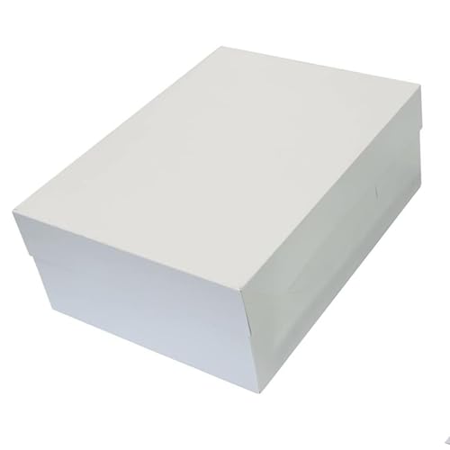 Culpitt 12 x 9 White Cake Boxes - 5 Pack - size: 12" x 9"