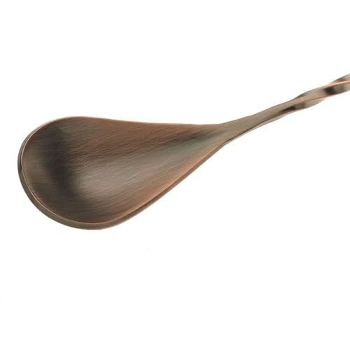 Barfly Bar Spoon, Teardrop End 11 13/16" (30 cm), Antique Copper - color: Antique Copper, size: Teardrop End 11 13/16" (30 cm)