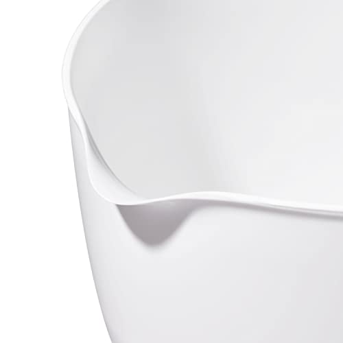 OXO Good Grips 3-Piece Plastic Mixing Bowl Set - Black & White - color: White, size: Small, Medium, Large