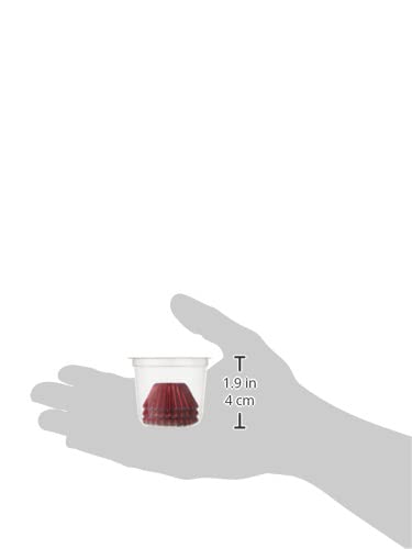 Fox Run Red Foil Muffin and Cupcake Liners, Set of 48 Petit Size Wrappers - size: Petit Four