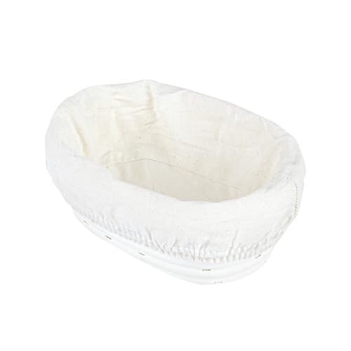 Restaurantware Oval Rattan Banneton Proofing Basket, 2 Cotton Liners, 10 Ct - size: Oval, 6 3/4"-10 Count