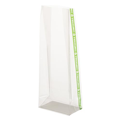 Restaurantware 3 x 2 x 8 In Clear Plastic Gusset Bread Bags, 100 Count - size: 3" x 2" x 8" - Wicker Dispensing