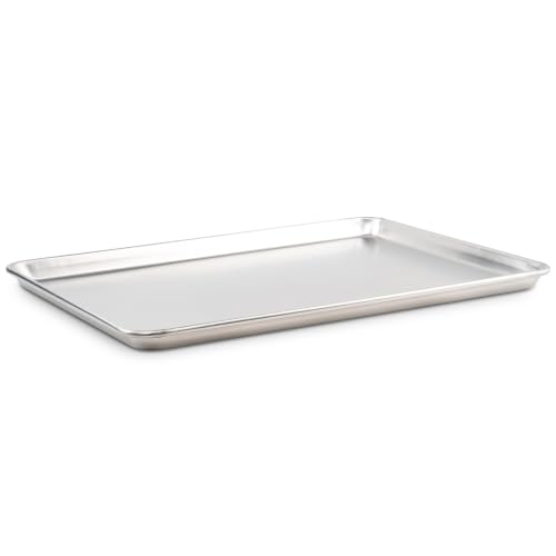 Winco 10" x 13" Aluminum Sheet Pan, 1/4 Size, Reinforced Rim, Closed Bead - size: 1/4 Size / 10" x 13"
