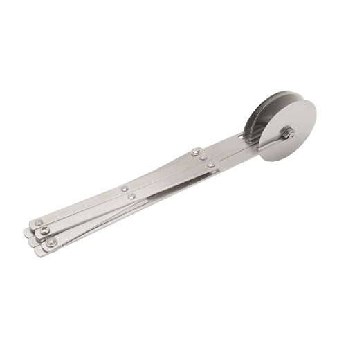 Adjustable 3-Wheel Stainless Steel Pastry Cutter - Expandable Pizza Roller for Uniform Slicing,Professional Baking Tool for Cookies, Dough & Pies‌