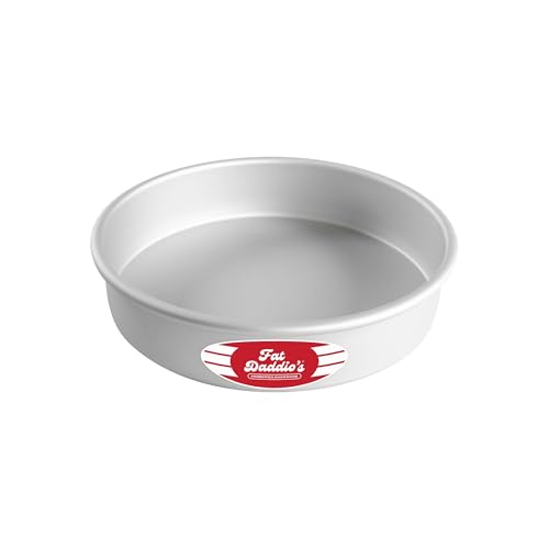 Fat Daddio's Anodized Aluminum Round Cake Pan, 9 x 2 Inch - size: 9 x 2 Inch, style: 2" Depth