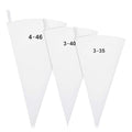 3 Pcs Pastry Bags Reusable 14,16,18 Inch Canvas Piping Bag Icing Frosting Bags Canvas Cake Decorating Bag for Cakes Dessert Cupcake Cookie Decorating