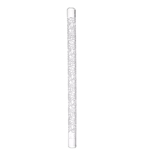 HARFINGTON Acrylic Embossed Rolling Pin 6.3 Inch Snail Shell 3D Pattern Acrylic Non-Stick Roller Fondant Embossing Clay Rolling Pin Textured for Baking Cookie Pastry Clay Dough - style: Snail Shell Pattern