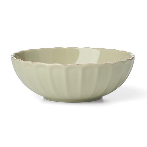 Lenox French Perle Scallop Matcha Stoneware 24-Piece Dinnerware Set for 8 - color: Matcha, style: 24-Piece Dinnerware Set