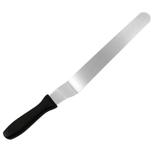 Fat Daddio's SPAT-12OS Stainless Steel Offset Spatula, 12 Inch - size: 12 Inch, style: Offset Spatula