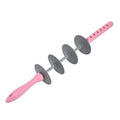 Adjustable Dough Cutter Roller, Multi Wheel Croissant Cutter Rolling Pin, ABS Pastry Roller for Bread Pizza Cookies, Grey Pink