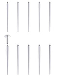 14G 16G Piercing Taper Insertion Pin for Internally Threaded Nose Septum Lip Belly Rings Labret Monroe Medusa Tragus Helix Cartilage Earrings Stud Piercing Jewelry Taper Insertion Tool 10Pcs - style: 16G-14G Straight