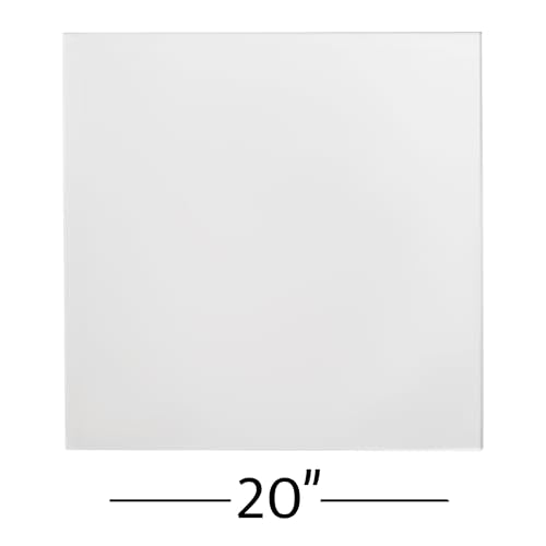 Clear Acrylic Square Cake Cake Boards 1/8th Inches 3.175mm Thick (20 Inches)