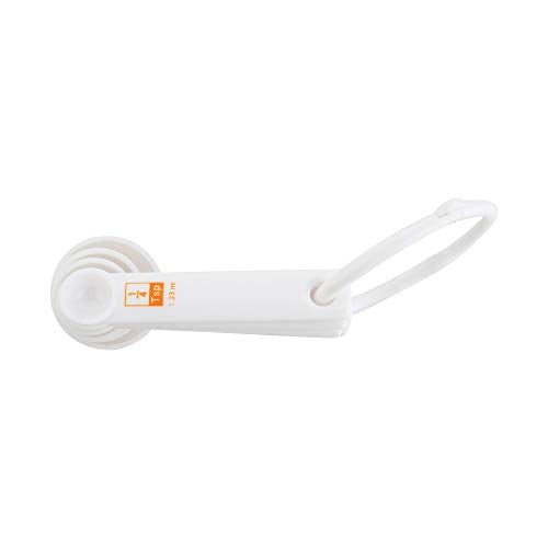 Fox Run 6-Piece Plastic Measuring Spoon Set White, 1.6 x 9 x 3 inches - color: White, size: 1.6 x 9 x 3 inches