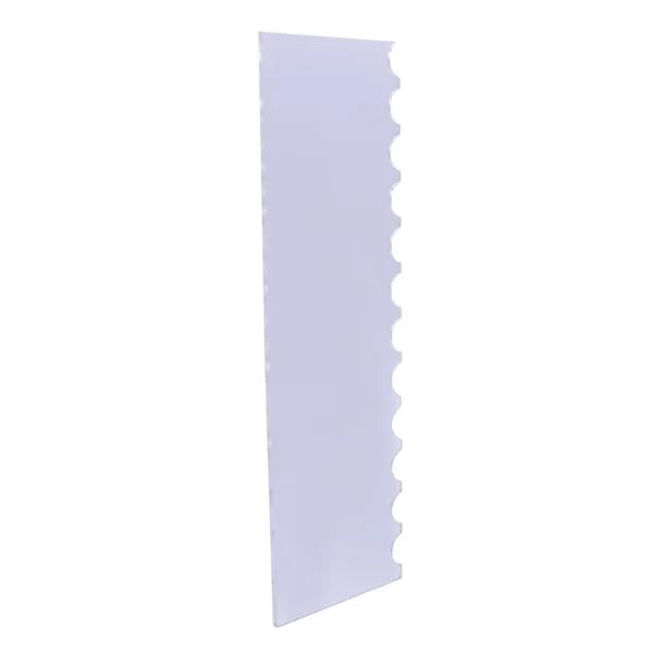 PME Tall Patterned Edge Side Scraper for Cake Decorating - Scallop (PS64) - style: Scallop