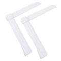 uxcell 2Pcs Adjustable Cake Scraper Adjustable Cake Smoother White - color: White