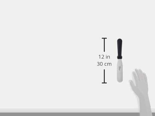 Ateco Ultra Straight Spatula with 6 by 1.5-Inch Stainless Steel Blade, Plastic Handle, Dishwasher Safe, Silver - style: Straight - 6"