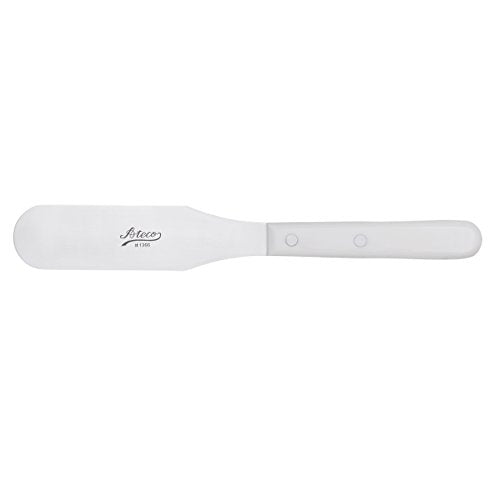 Ateco Straight Spatula with 6-Inch Stainless Steel Blade, Plastic Handle, Dishwasher Safe - style: Straight - 6"