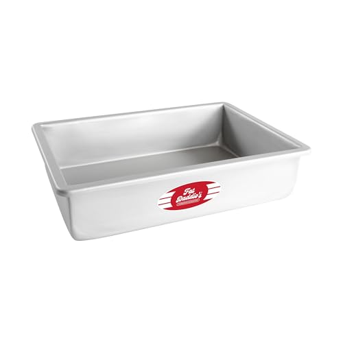 Fat Daddio's POB-8123 Anodized Aluminum Sheet Cake Pan, 8 x 12 x 3 Inch - size: 8 x 12 x 3 Inch, style: 3" Deep
