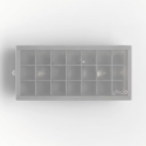 Ice Cube Tray with Lids, Small Silicone Molds for Cocktails & Drinks - color: Gray