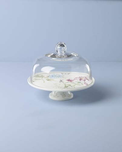 Lenox Butterfly Meadow 25th Anniversary Porcelain Cake Stand - style: Cake Platter