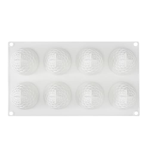 Pastry Tek 8 Cavities Pineapple Mold, 1 Oven-Ready Pineapple Jello Mold - Flexible, Freezable, White Silicone Tropical Fondant Mold, Easy Release, For Baking - Restaurantware - size: 1 Count, style: Pineapple