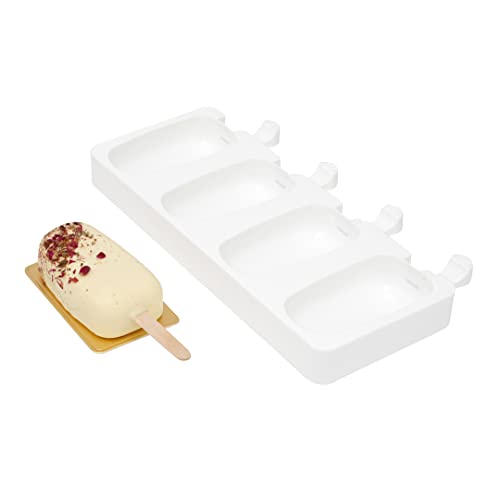 Restaurantware Round Silicone Popsicle Mold, 4-Compartment Tray, 1 Ct - size: 1 Count, style: Round