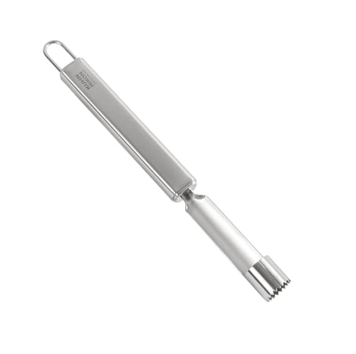 Kuhn Rikon Essential Apple Corer – Durable Stainless Steel Handle and Blade for Easy Core Removal – Comfortable Grip - style: apple cutter