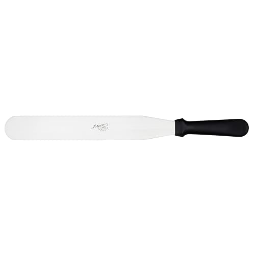 Ateco Ultra Straight Spatula with 12-Inch Stainless Steel Blade, Plastic Handle, Dishwasher Safe - style: Straight - 12"
