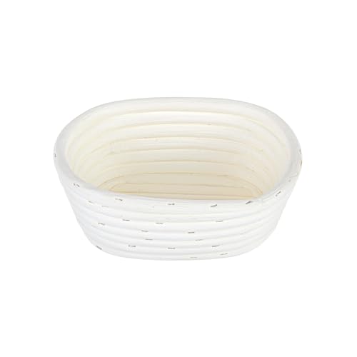 Restaurantware Oval Rattan Banneton Proofing Basket, 2 Cotton Liners, 10 Ct - size: Oval, 6 3/4"-10 Count