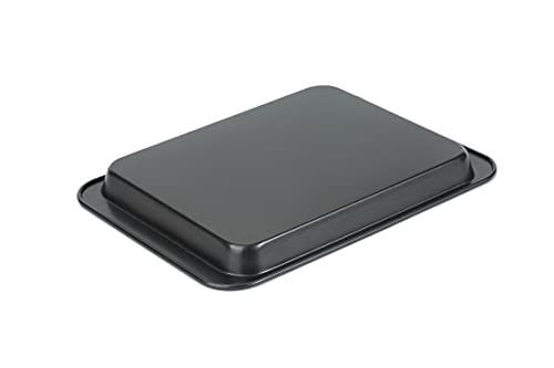 Baking Sheets Toaster Oven Pans, Cookie Sheets for Baking Tray Non Stick, Broiler Quarter Half Sheet Pan, Jelly Roll Pan Cake Pan Set for Cooking, Walooza Rimmed Cookie Sheets for Baking Nonstick