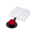 Pastry Tek 4 Cavities Fruit Silicone Mold, 1 Oven-Ready Berry Mold - Flexible, Freezable, White Silicone Lychee Berry Mold, Easy Release, For Baking - Restaurantware - size: 1 Count, style: Lychee