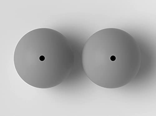 Round Ice Cube Molds, Large Whiskey Ice Ball Maker, Slow Melting - color: Ultra Clear 2PC (Gray)
