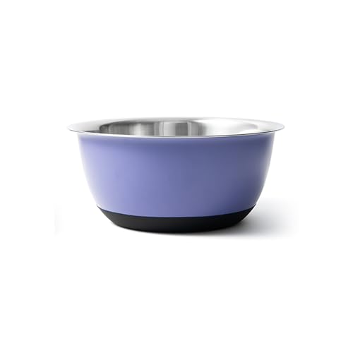 Fox Run Stainless Steel Mixing Bowl, Purple, Large 10.75 Quart Mixing Bowl - color: Purple, size: 10.75 Quart