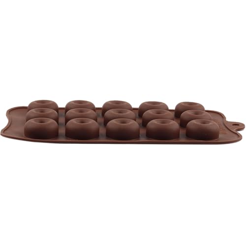 15 Cavity Donut Shaped Silicone Candy Molds Set Of 2