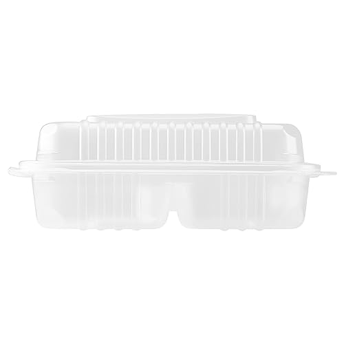 Karat FP-HC99PP-3CU 9"X 9" PP Hinged Containers 3 Compartment - (Case of 200)