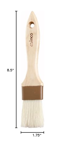 Winco 1 1/2" Boar Bristle Basting Brush - size: 1.5", style: Flat