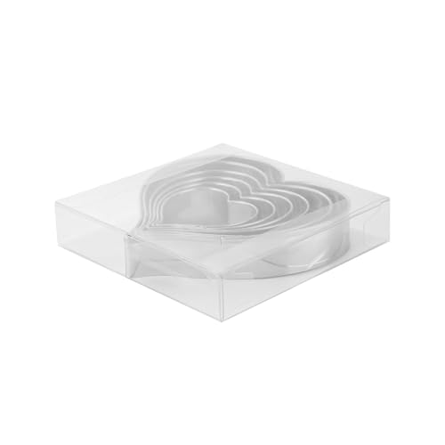 MrCookie Heart Cookie Cutters Set,6pc,Thickened Stainless Steel - color: Heart