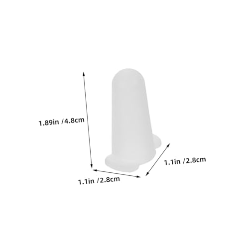 Silicone Piping Tip Protectors 4 Pack White for Icing - size: 4.80X2.80X2.80CM