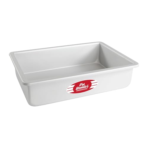 Fat Daddio's POB-7113 Anodized Aluminum Sheet Cake Pan, 7 x 11 x 3 inch - size: 7 x 11 x 3 Inch, style: 3" Deep