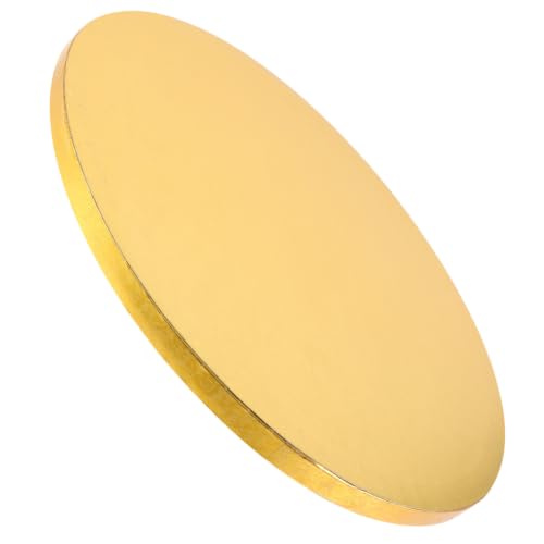 Cake Drum Round 10.03in Golden 1 Pack 1 Pack - size: 25.5X25.5X1.4CM