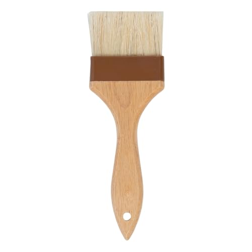 Restaurantware-Pastry Tek 1 Boar Bristles Pastry Brush, 3 Inches Buttering Tool – Hardwood Handle, Built-In Hanging Hole, Wood Basting Applicator, Sturdy Ferrule, For Glazing And Basting - size: 9 1/2"