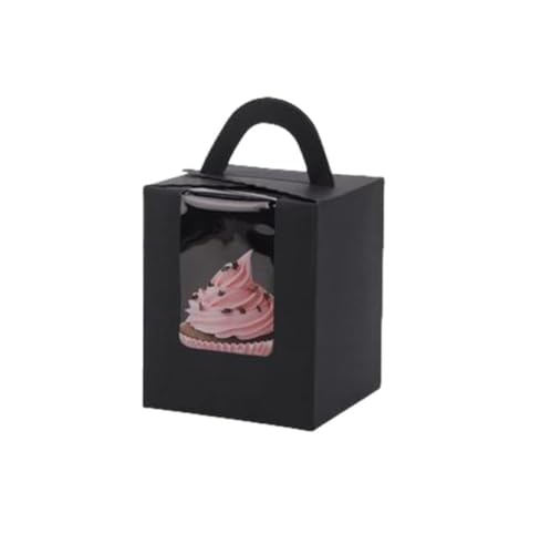 Hewnda 20Pack Single Cupcake Boxes,Portable Individual Cupcake Gift Boxes